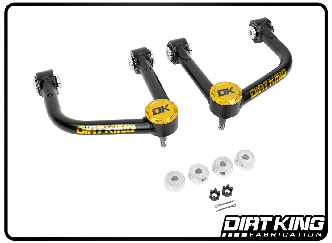 21+ Ford Bronco Dirt King 4130 Chromoly Ball Joint Upper Control Arm Kit - Off-Road Performance Upgrade for Rock Crawling & Trail Riding