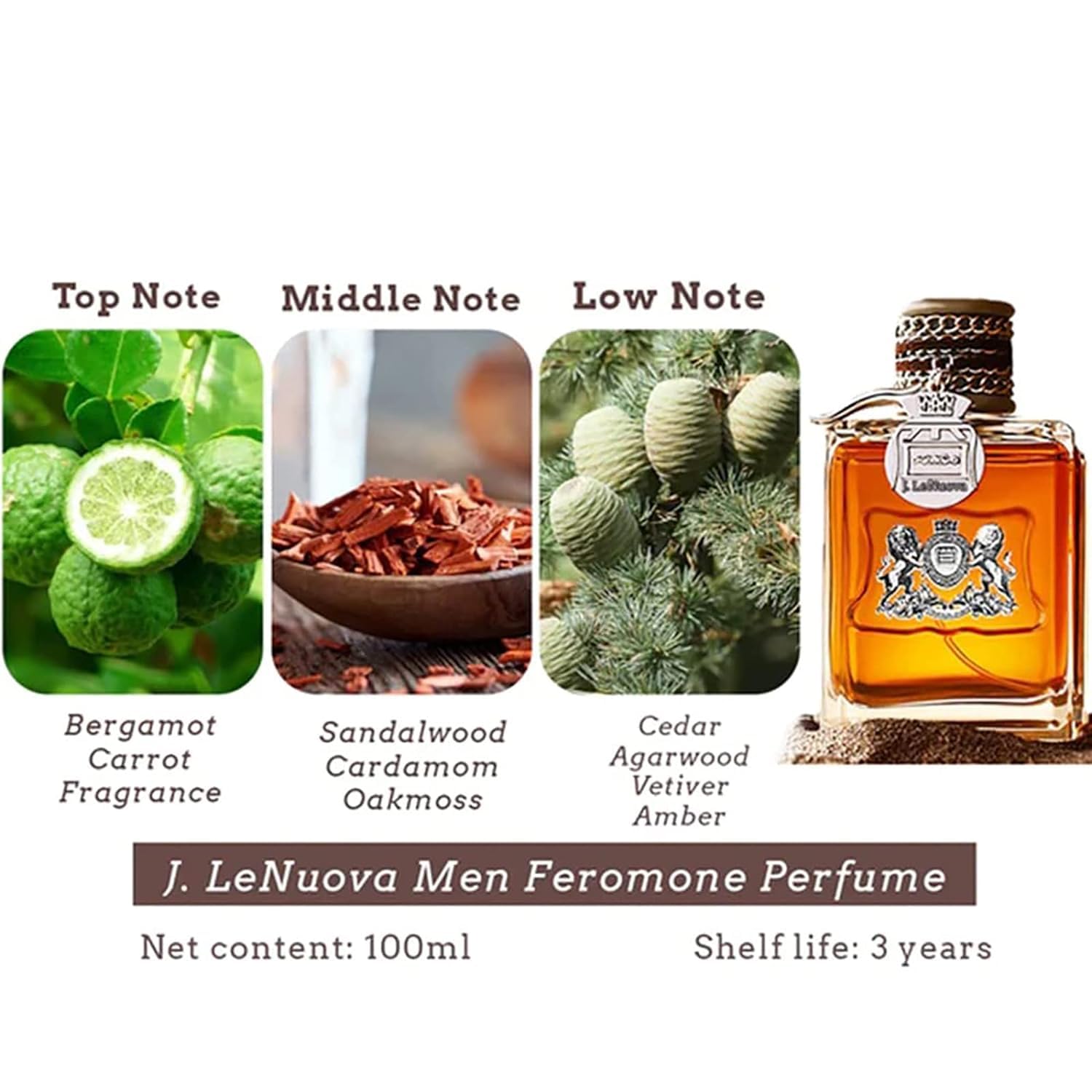 Jadoure Alpha Men Pheromone Cologne - Attract Women with Natural Pheromones, Long-Lasting Body Spray for Men, Seductive Fragrance for Date Night & Social Events (YT-083)