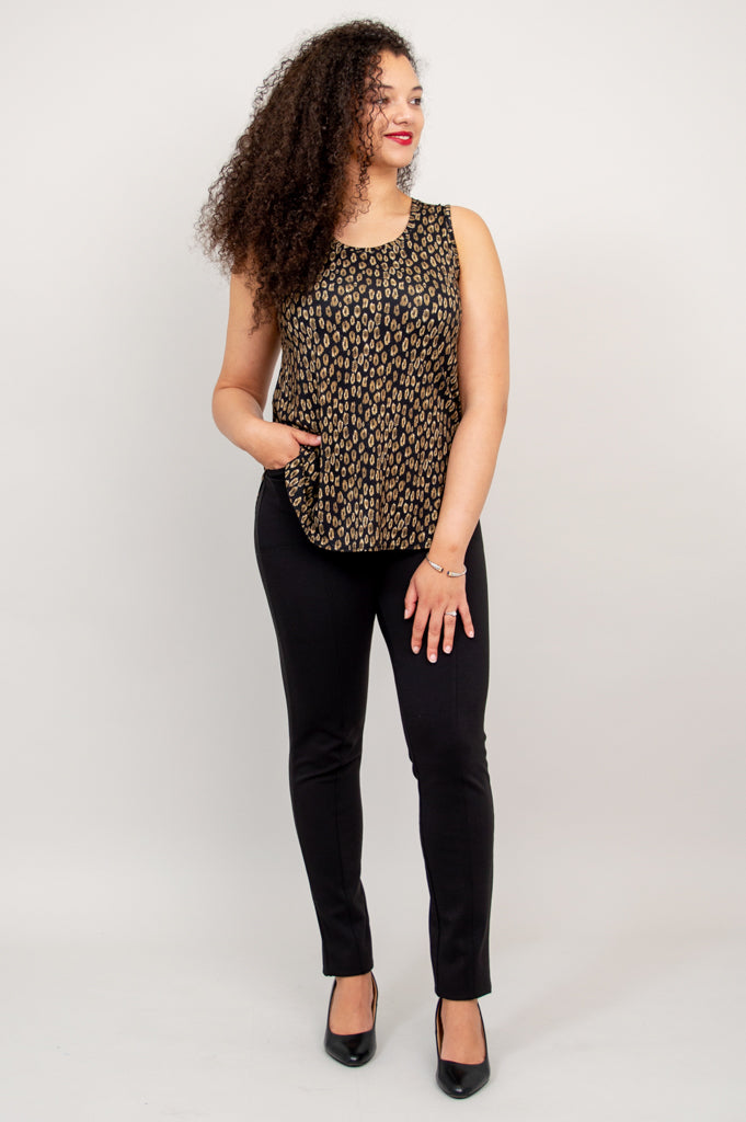 Jazz Tank Top - Jungle Print Bamboo Fabric - Women's Casual Wear for Summer & Music Festivals