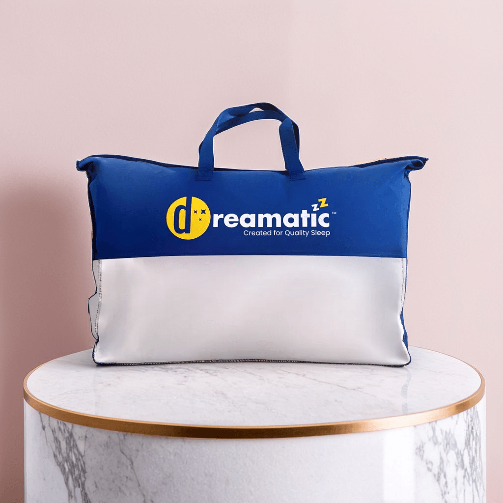 Dreamatic™ Hypoallergenic Back Sleeper Down Alternative Pillow - 1400g Ultra Soft & Supportive for Neck Pain Relief - Perfect for Side, Back & Stomach Sleepers - Ideal for Home, Travel & Hotel Use