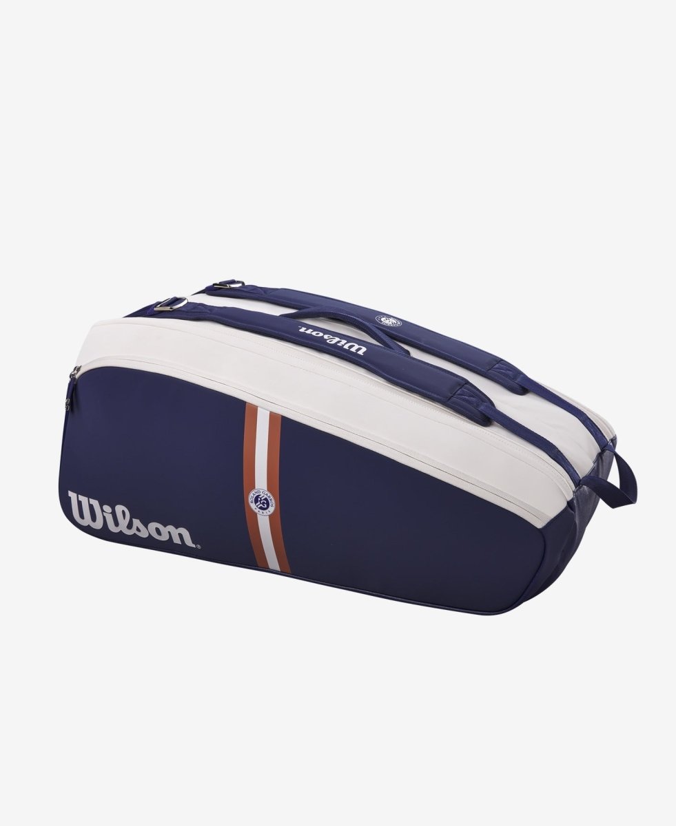 Wilson Roland Garros Super Tour 9-Pack Tennis Bag | Premium Tennis Gear for Players & Coaches | Perfect for Tournaments, Practice & Travel