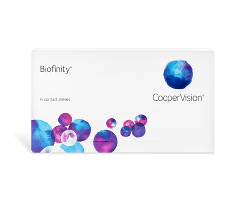 Biofinity Contact Lenses 6 Pack - Monthly Disposable Soft Lenses for Dry Eyes | Perfect for Daily Wear, Travel & Active Lifestyles