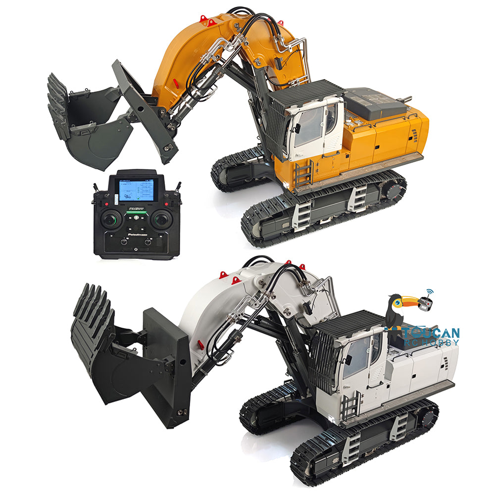 1/14 Scale K970 Kabolite Metal RC Hydraulic Excavator - Ready to Run (RTR) with Lights & Sounds, PL18EV Lite Radio, Flight Case Included - Perfect for Construction Simulation, RC Hobbyists & Collectors