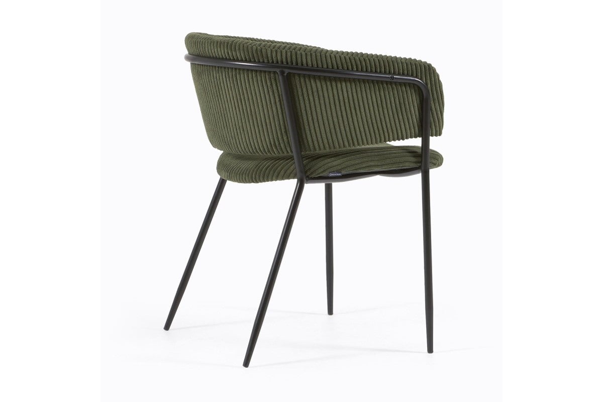 Como Karlo Armchair - Modern Accent Chair for Living Room, Bedroom & Office - Stylish Upholstered Lounge Chair with Wooden Legs - Perfect for Relaxing, Reading & Decorating Your Home
