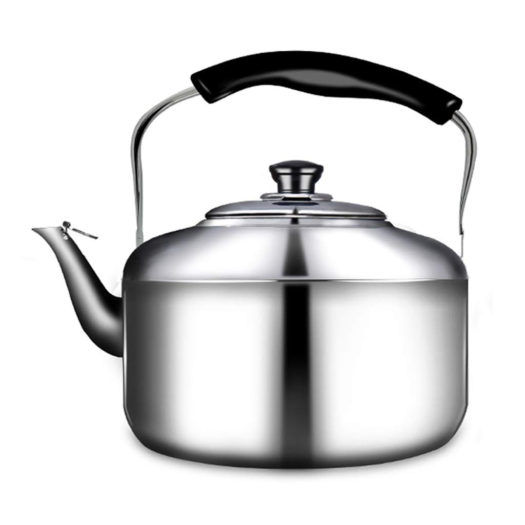 4L Stainless Steel Whistling Tea Kettle - Mirror Finish Stovetop Kettle for Gas, Electric & Induction - Perfect for Home, Office & Camping (6L Size Available)