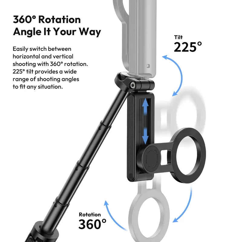 Ulanzi JJ03 3-in-1 Magnetic Phone Tripod Stand with Wireless Remote - Perfect for Vlogging, Live Streaming & Hands-Free Photography