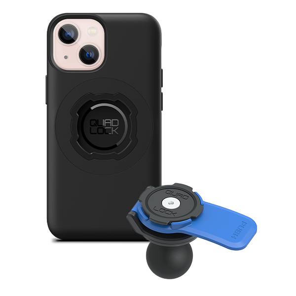 1 Ball Motorcycle Phone Mount Kit - Universal Adjustable Handlebar Holder for iPhone & Smartphones - Perfect for GPS Navigation & Hands-Free Riding