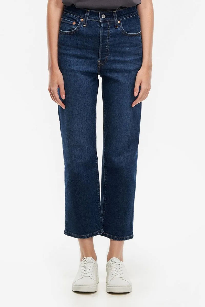 Levi's Women's Straight Ankle Jeans - Comfortable Summer Denim Pants for Casual Wear & Outfits