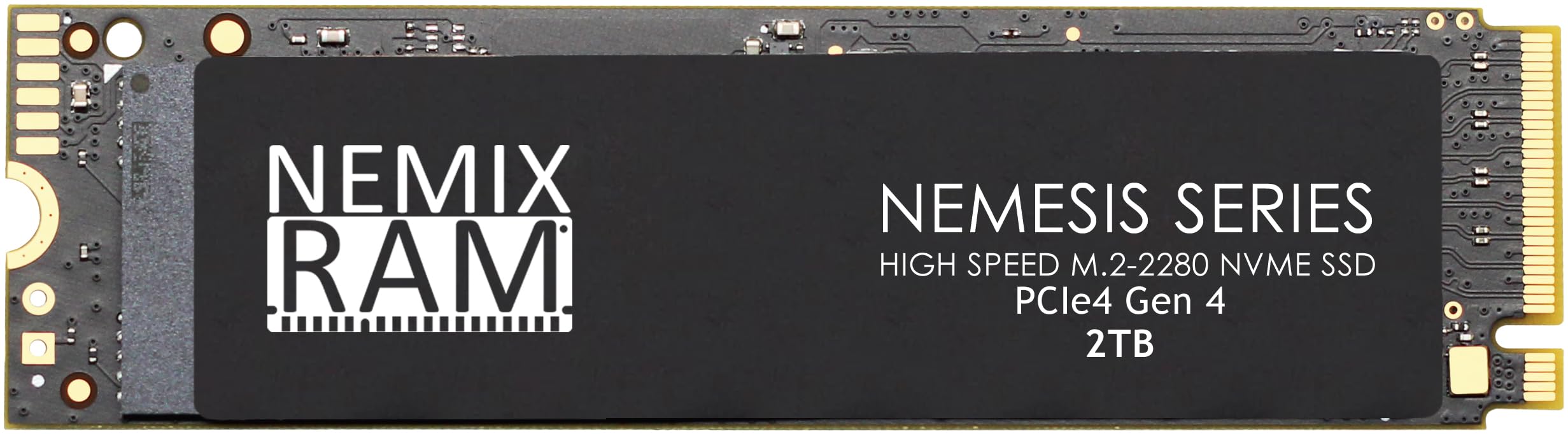 NEMIX RAM Nemesis Series 2TB M.2 2280 PCIe Gen4 NVMe SSD - Up to 7415MB/s Read Speed for PS5, PC Gaming & Workstations | PCIe 4.0/3.0 Compatible | Perfect for 4K Video Editing & Next-Gen Gaming