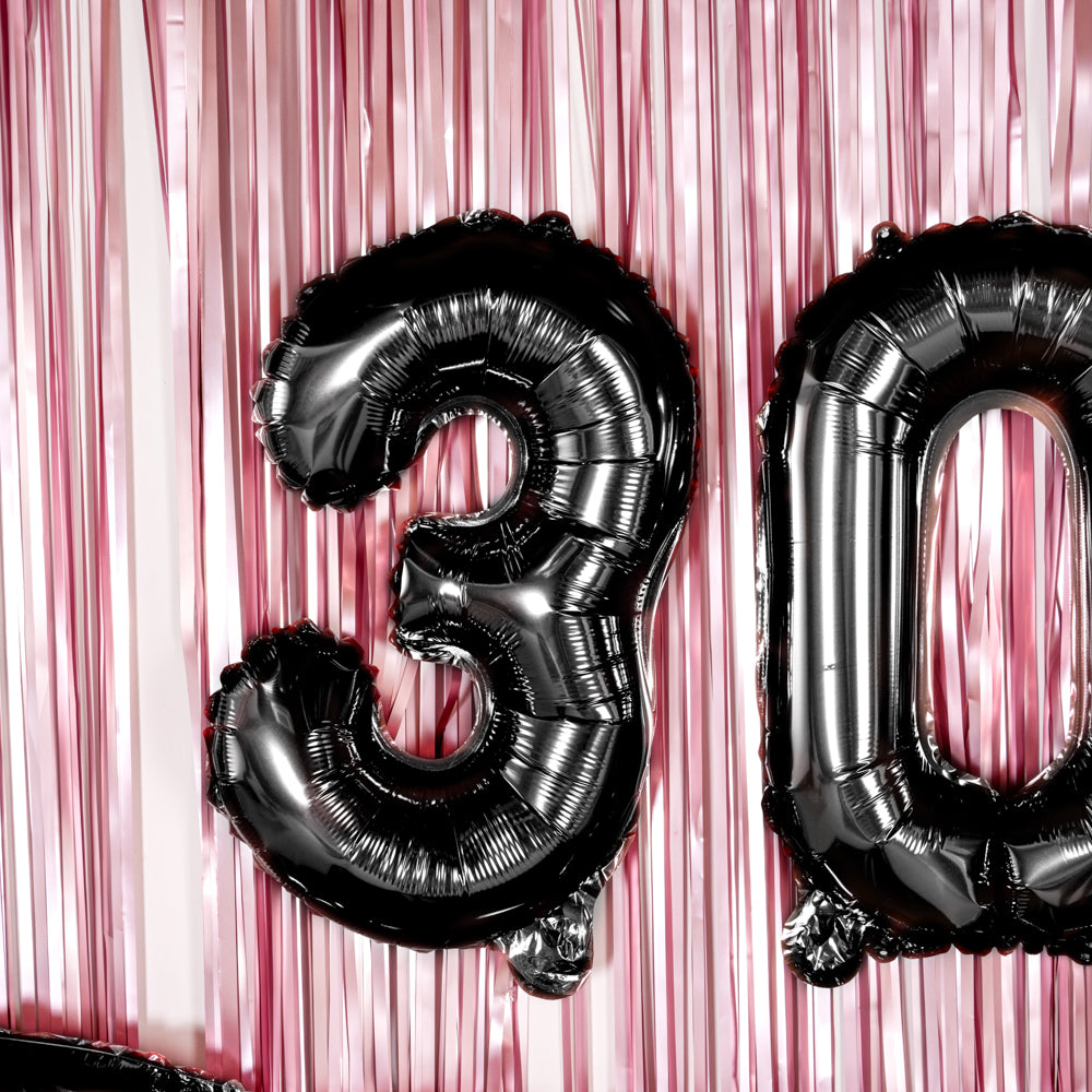 Balloonify Black Mylar Number 3 Balloon - 16 Inch Large Foil Balloon for Birthday Party Decorations, Baby Showers & Anniversary Celebrations (1 Count Box)