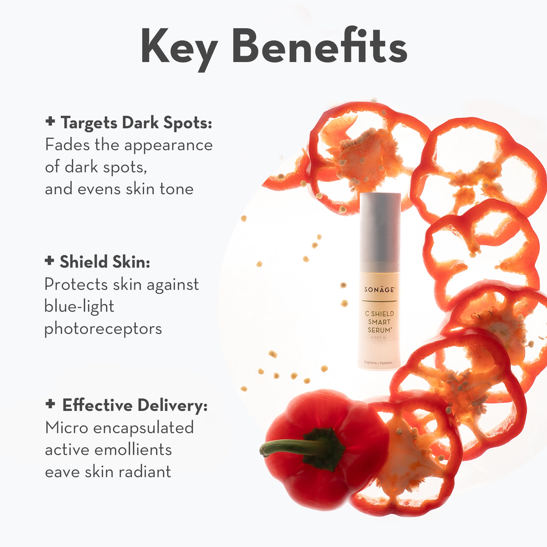 C Shield Smart Serum® - Vitamin C Brightening & Anti-Aging Face Serum for Glowing Skin | Day & Night Moisturizer for Women & Men | Perfect for Dry, Dull & Sensitive Skin Care Routine