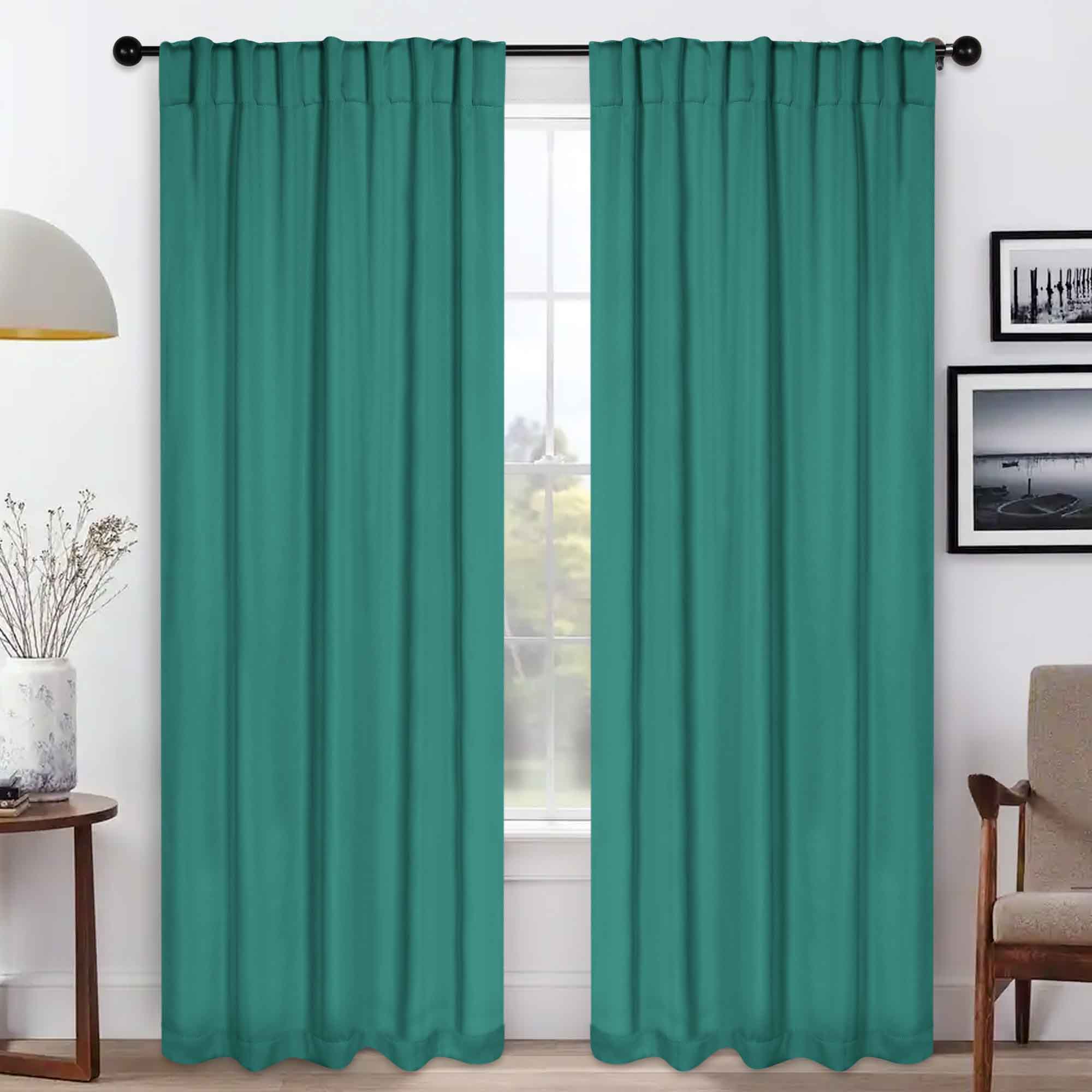 Premium Blackout Curtains for Bedroom - Thermal Insulated Room Darkening Drapes with Back Tabs (Set of 2 Panels) - Perfect for Home Theater, Nursery & Shift Workers
