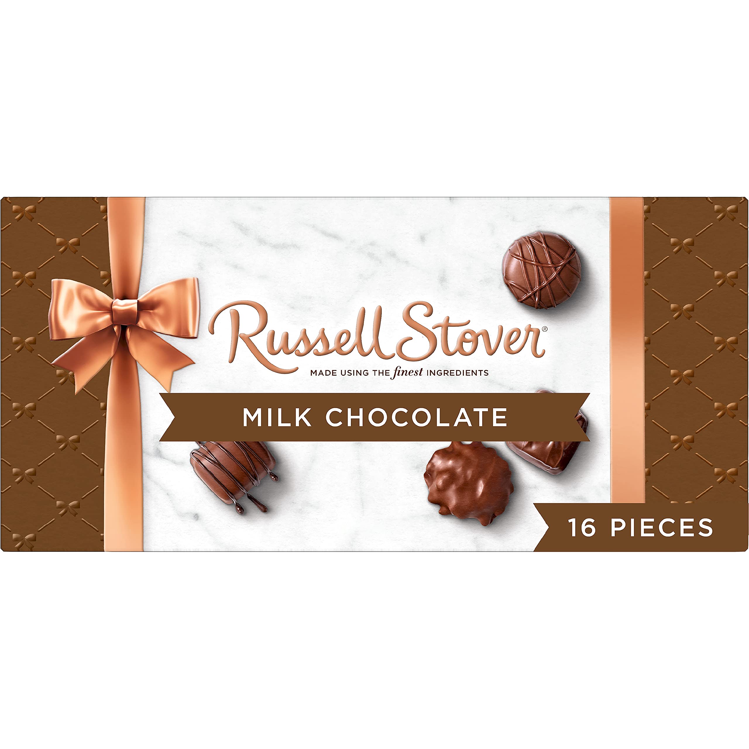 Russell Stover Milk Chocolate Assortment Gift Box - 9.4 oz Premium Chocolate Collection for Holidays, Birthdays & Corporate Gifting