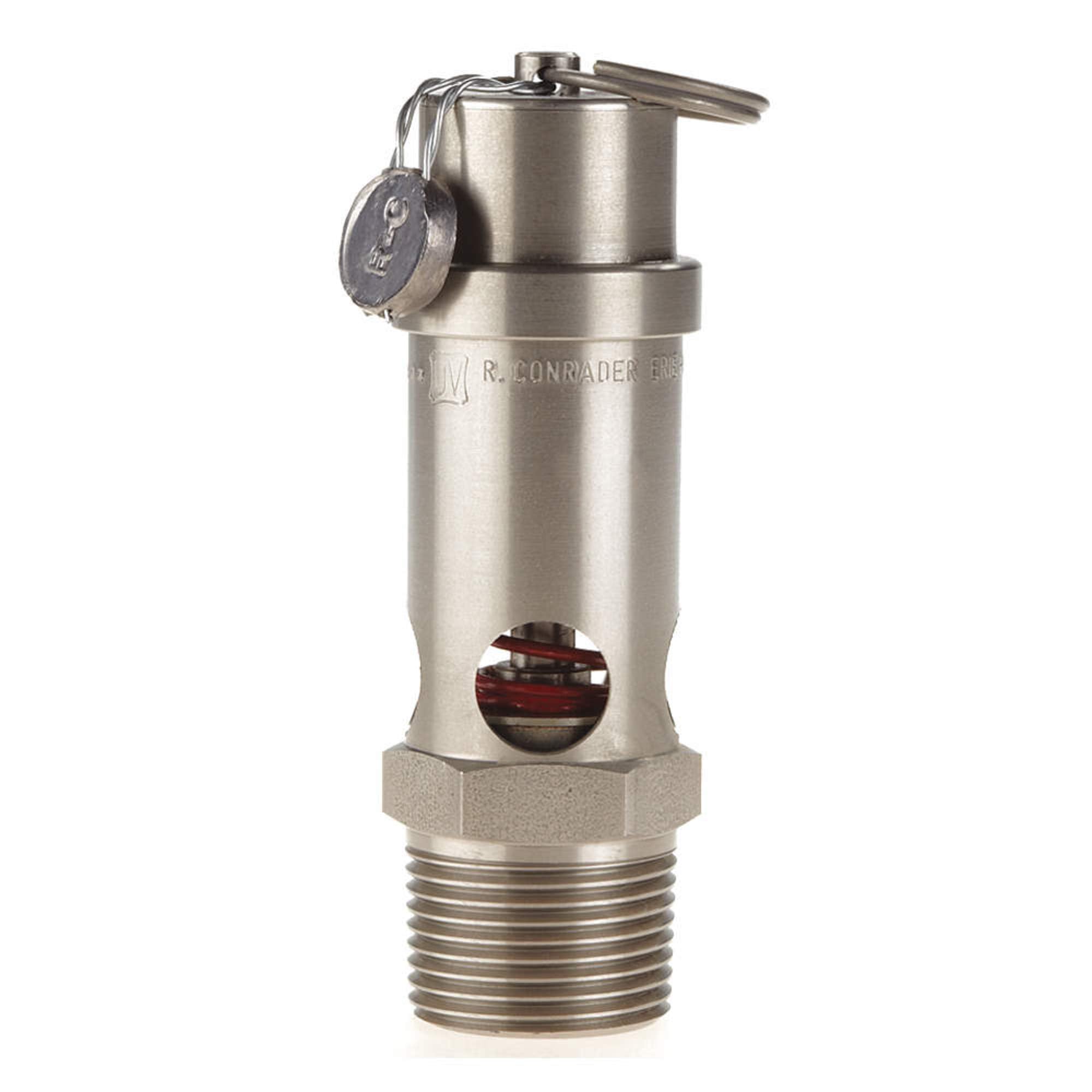 3/4 Inch Stainless Steel Safety Valve with Soft Seat - 50 PSI Pressure Relief for Water Systems, Boilers & HVAC Equipment