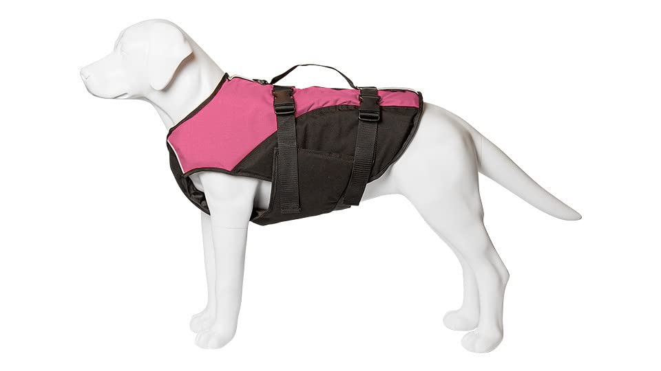 **Float Doggy Life Jacket - Ergonomic Dog Life Vest for Swimming & Boating, Secure Fit Patented Design, Medium Size, Pink - Perfect for Pool, Beach & Water Safety**