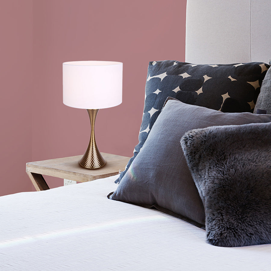 Elegant Mica Table Lamp - Modern Bedside & Living Room Lighting for Home & Office Decor - Perfect for Reading, Relaxing & Creating Ambiance