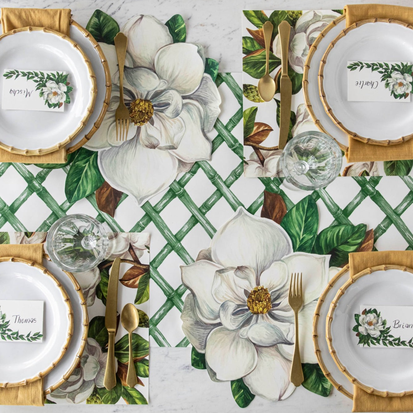 Eco-Friendly Green Lattice Table Runner - Decorative Lace Tablecloth for Dining Room, Kitchen, Wedding & Party Decor - Perfect for Farmhouse, Rustic & Boho Home Decor