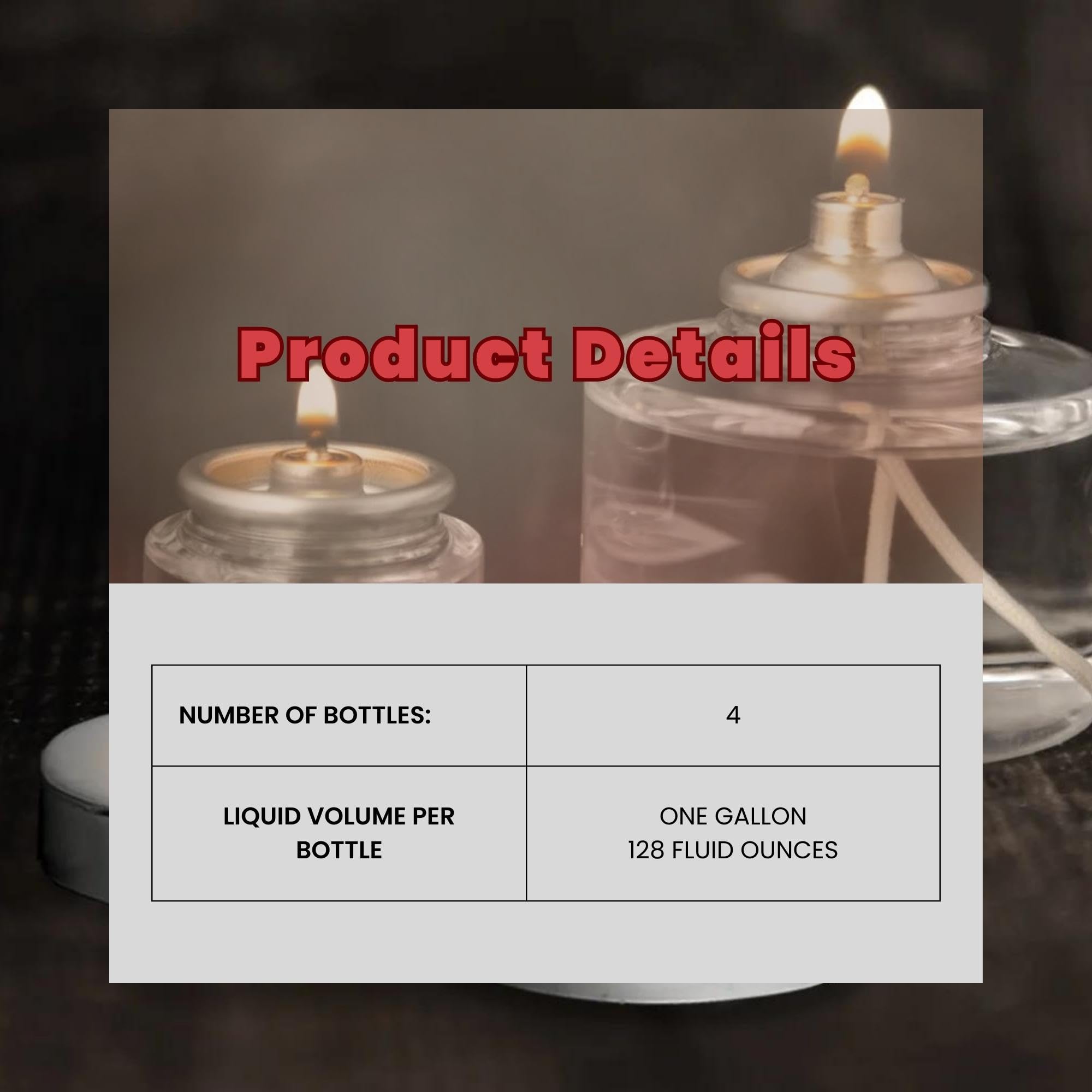 Hollowick Liquid Wax Lamp Fuel 1 Gallon Jug - HFO-GAL (4/Case) - Clear Refill for Commercial Wax Warmers & Scented Candles - Perfect for Spas, Restaurants, and Retail Stores
