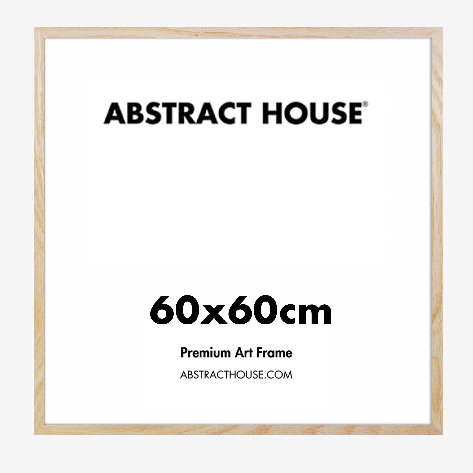 60 x 60 cm Wooden Picture Frame - Premium Solid Wood Square Photo Frame for Wall Art, Home Decor, and Gallery Displays - Perfect for Living Room, Bedroom, and Office Decorations