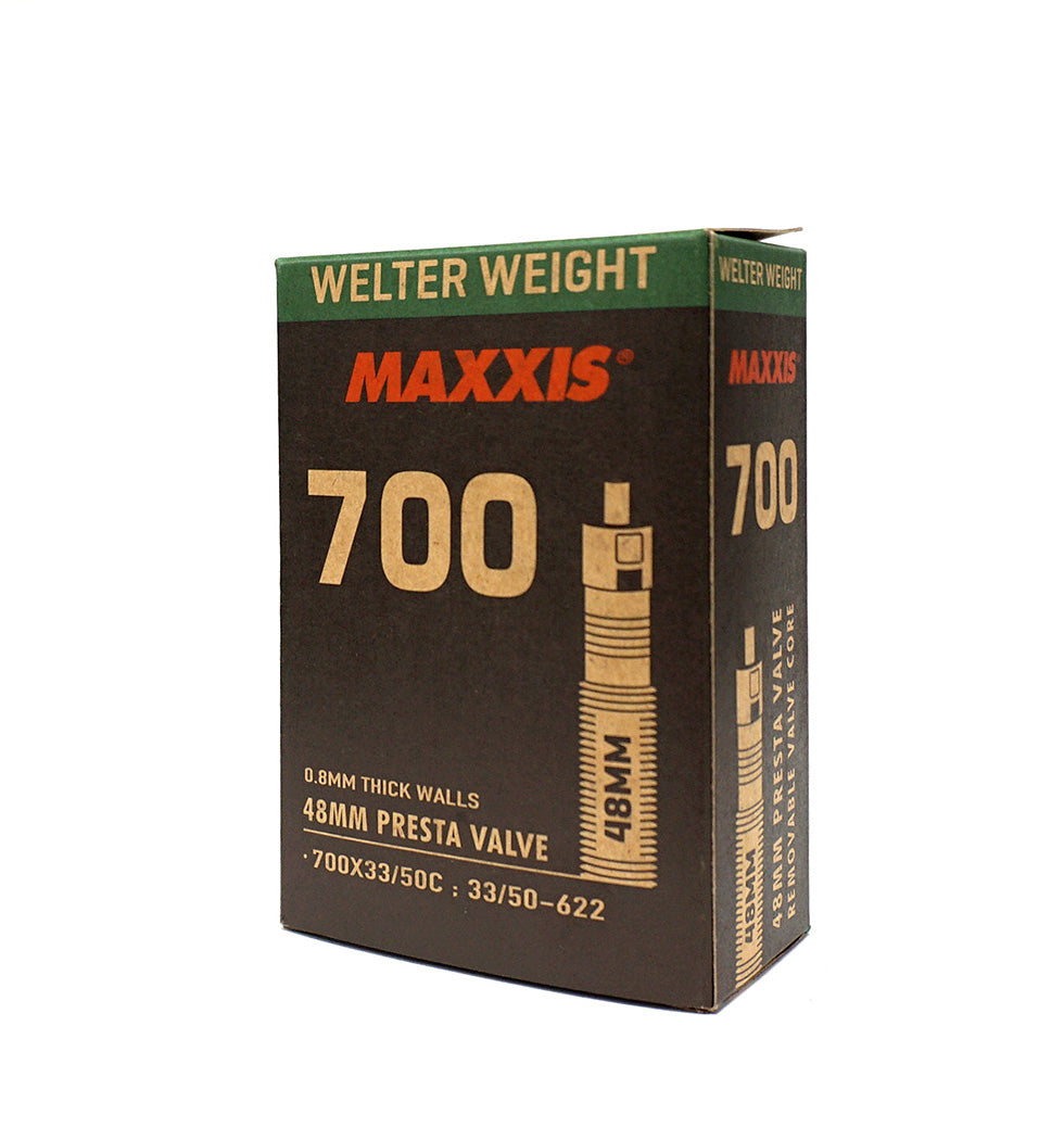Maxxis 700c Welterweight Bike Inner Tubes - Premium Bicycle Tire Tubes for Road Bikes, Hybrid Bikes & Commuting - Lightweight & Durable for Smooth Rides
