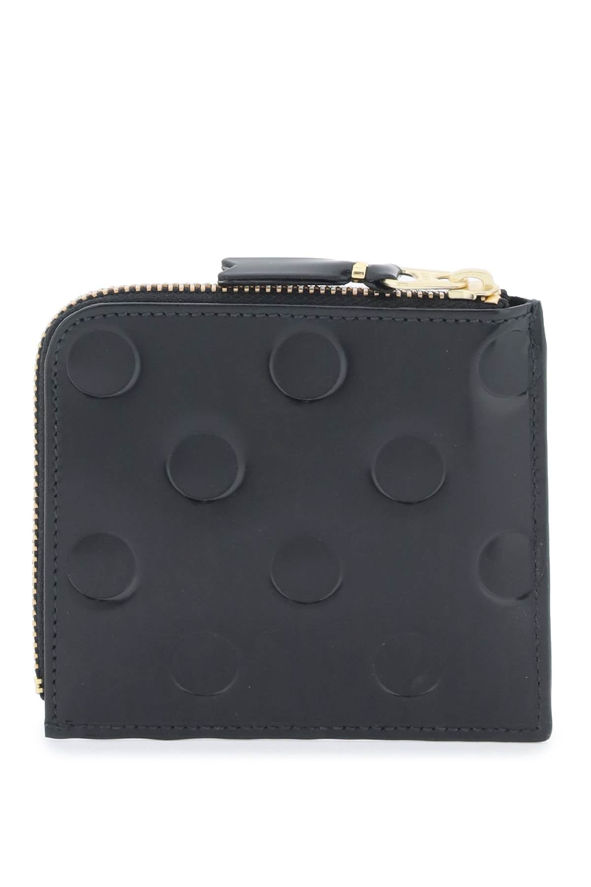 Comme des Garcons Polka Dot Flat Wallet for Women & Men - Stylish RFID Blocking Slim Card Holder for Everyday Use & Travel