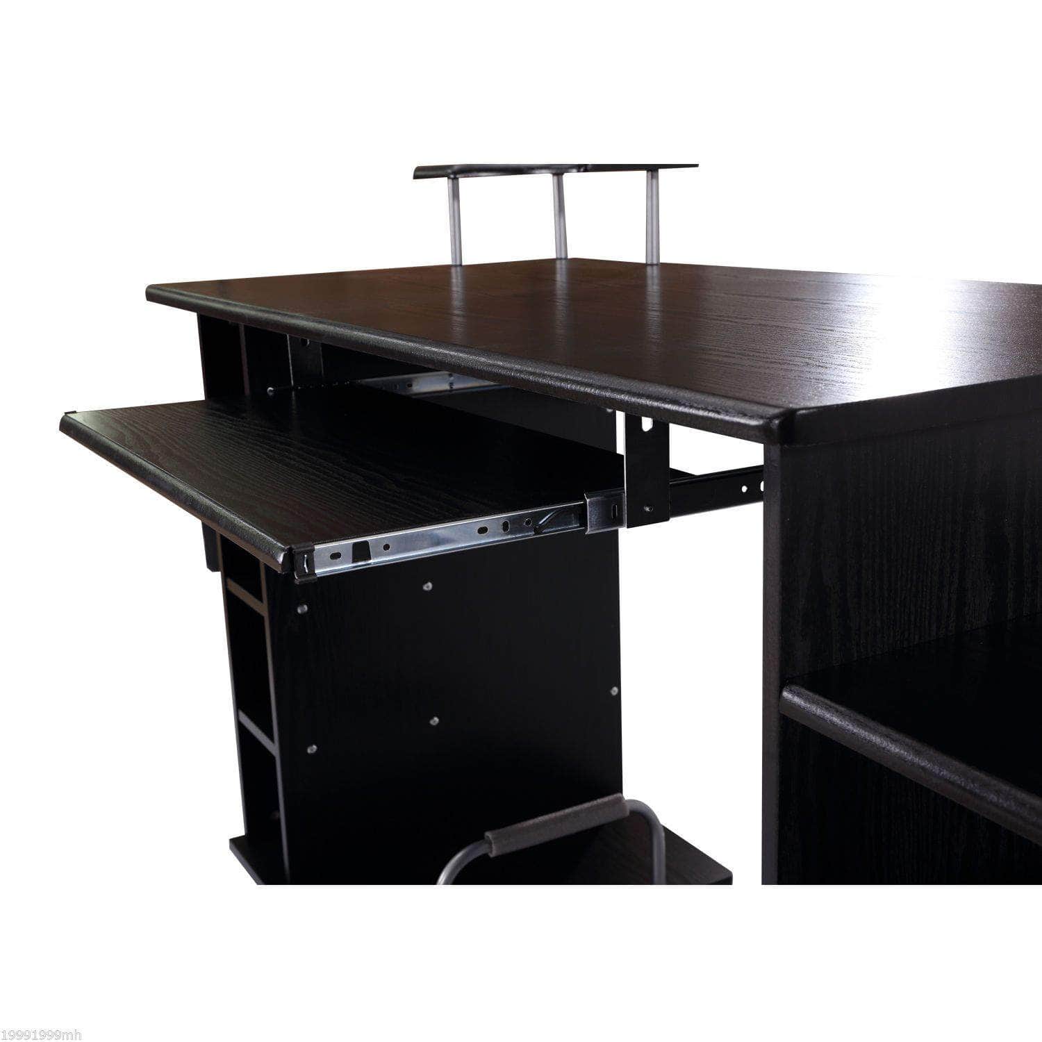 59.8 Inch Black Computer Laptop Desk with Drawer Shelf - Perfect for Home Office, Gaming Setup & Small Space Workstation