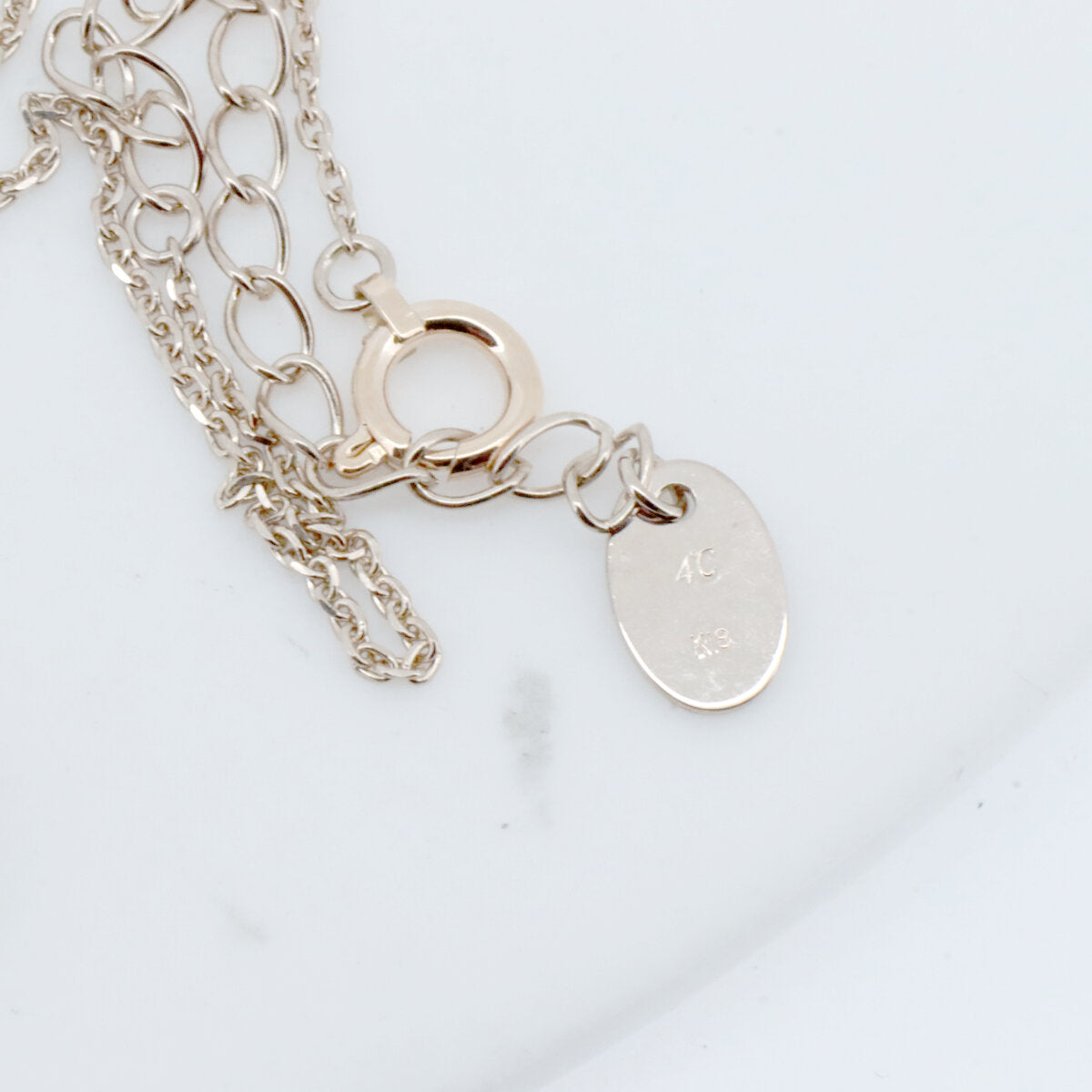 4℃ Diamond 18K White Gold Necklace for Women - Elegant Pendant Jewelry Gift for Anniversary, Wedding & Special Occasions
