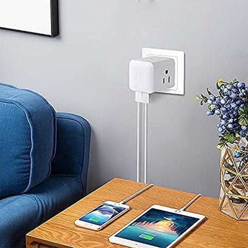 Cruise Essentials Power Strip with 4 AC Outlets & 2 USB Ports - Perfect for Travel, Hotels & Cruise Ships