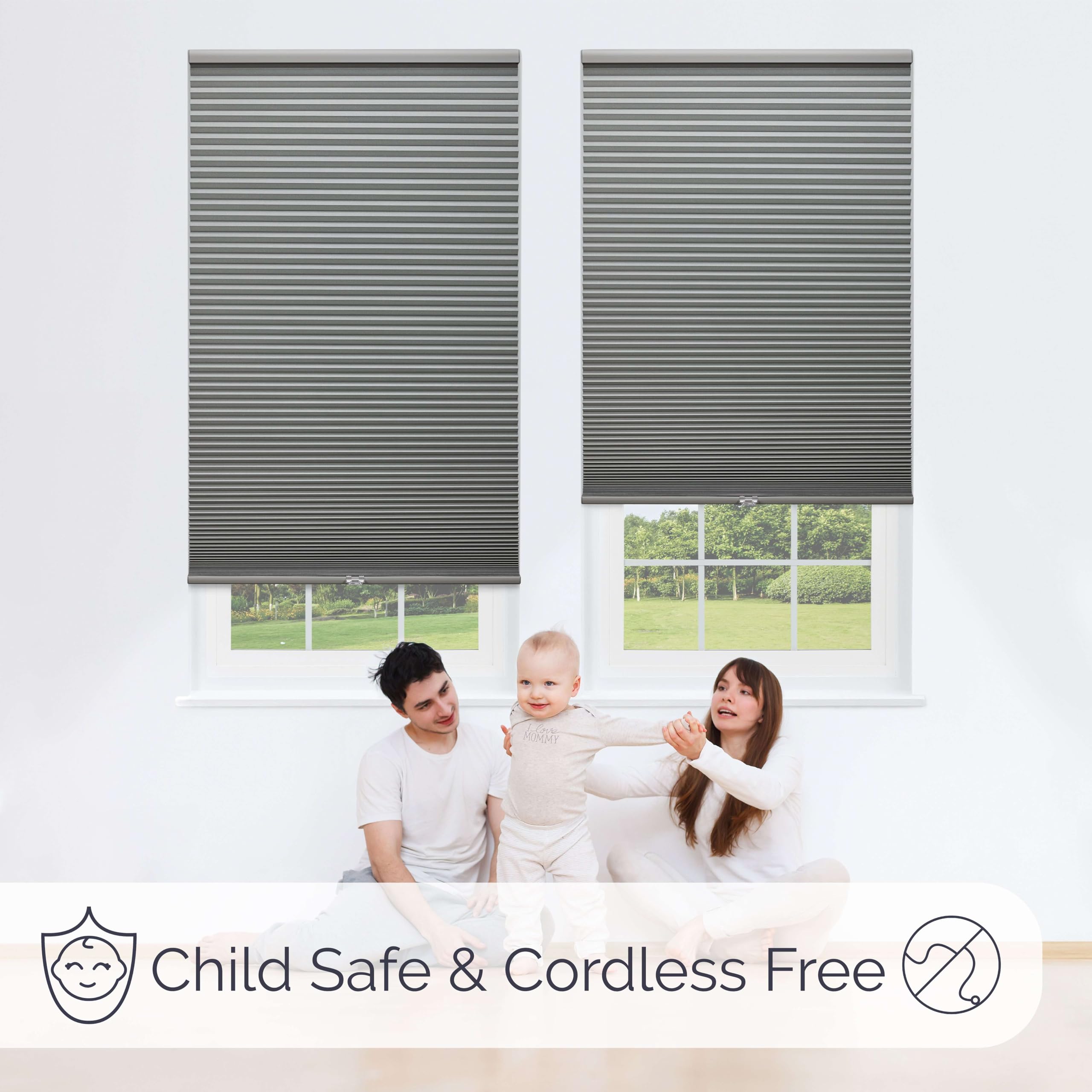 Linen Avenue Cordless Standard Blackout Cellular Shade 49.5