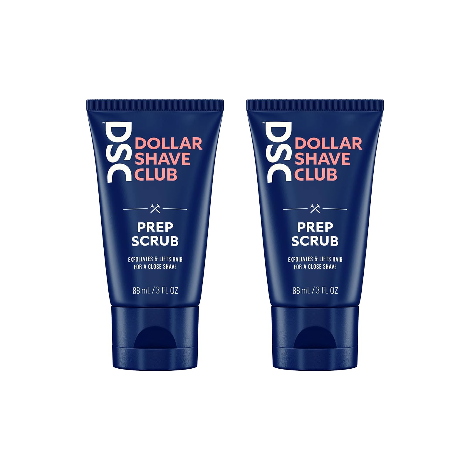 Dollar Shave Club Prep Scrub 3 oz (2 Pack) - Exfoliating Pre Shave Scrub for Men to Prevent Ingrown Hairs & Razor Bumps - Perfect for Sensitive Skin & Daily Shaving Routine