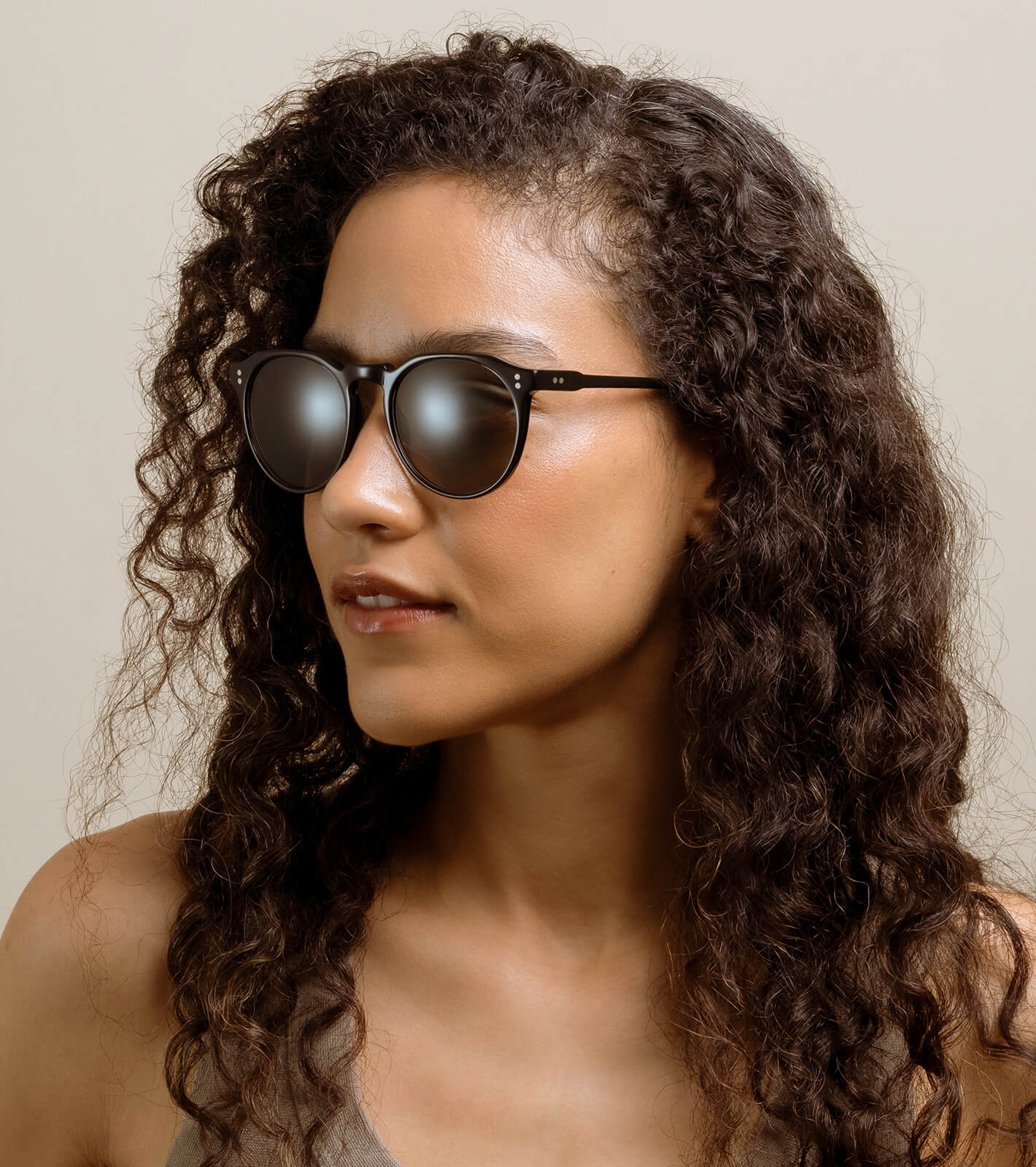 REMMY Recycled Black & Green Polarized Sunglasses 52mm - Eco-Friendly UV Protection for Outdoor Sports & Driving