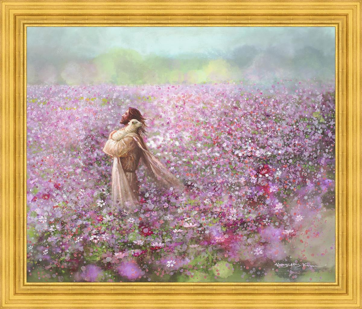 Calming Embrace Large Wall Art - Modern Abstract Canvas Painting for Living Room, Bedroom & Office Decor - Perfect for Home, Office & Meditation Spaces