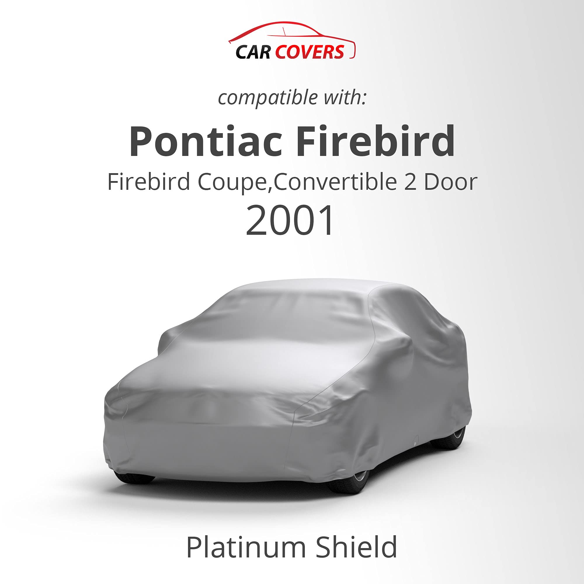 Weatherproof Car Cover for 2001 Pontiac Firebird - Fleece Lined with Lock & Straps - Indoor/Outdoor Protection