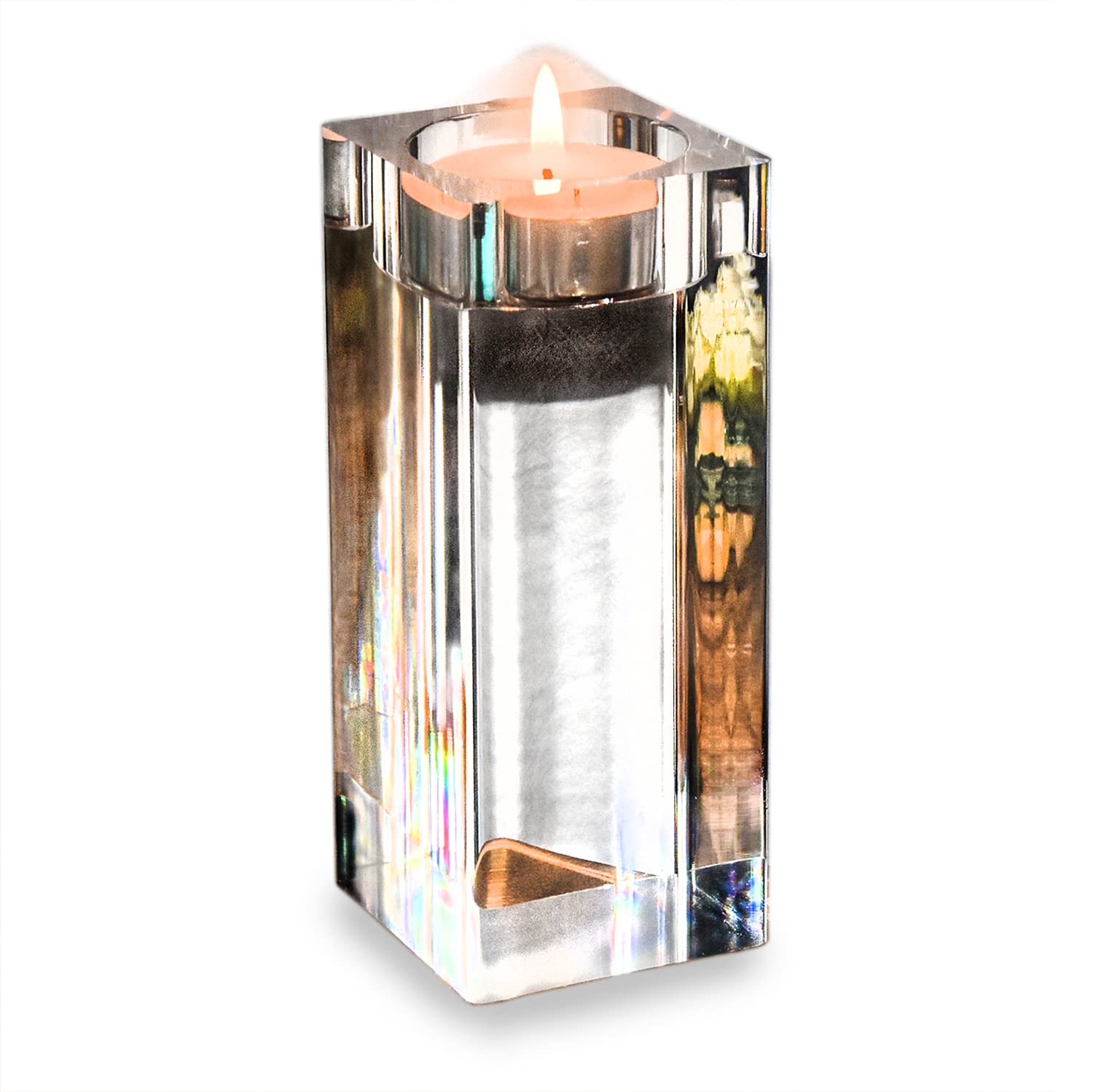Modern Silver Tealight Candle Holder Set - Elegant Centerpiece for Dining & Living Room Decor
