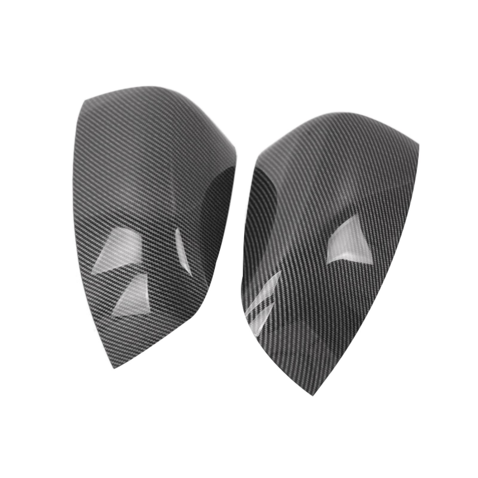 ABS Carbon Fiber Style Rear View Mirror Cover for Ford Ranger & Everest 2012-2021 - Side Door Mirror Housing Cap Replacement (Enhances Style & Protection for Off-Road Adventures)
