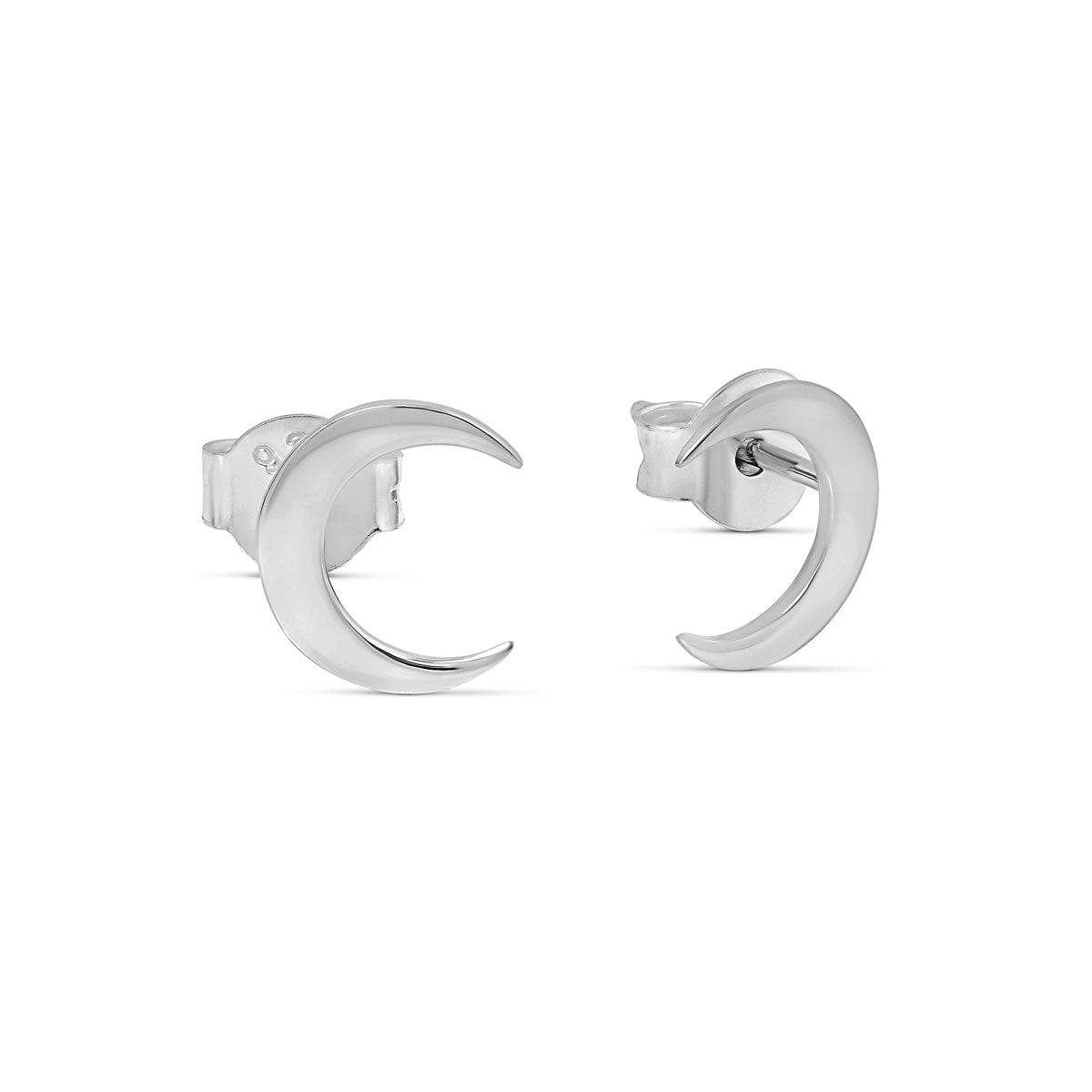 Moon Crescent Stud Earrings for Women - Dainty Gold & Silver Hoop Earrings for Everyday Wear | Perfect Gift for Her, Birthday, Anniversary, Christmas
