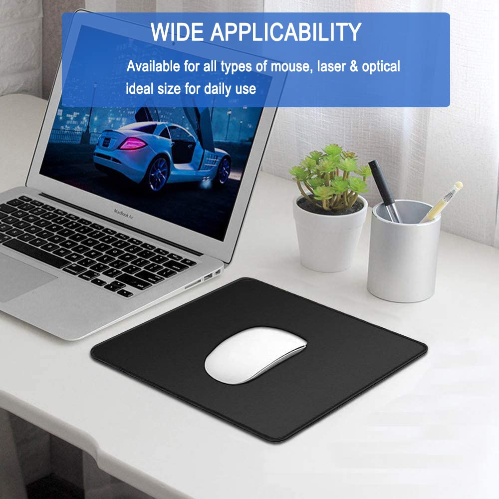 Upgraded Large Gaming Mouse Pad 30% Bigger - Non-Slip Rubber Base, Waterproof, Durable Stitched Edges - 11.8