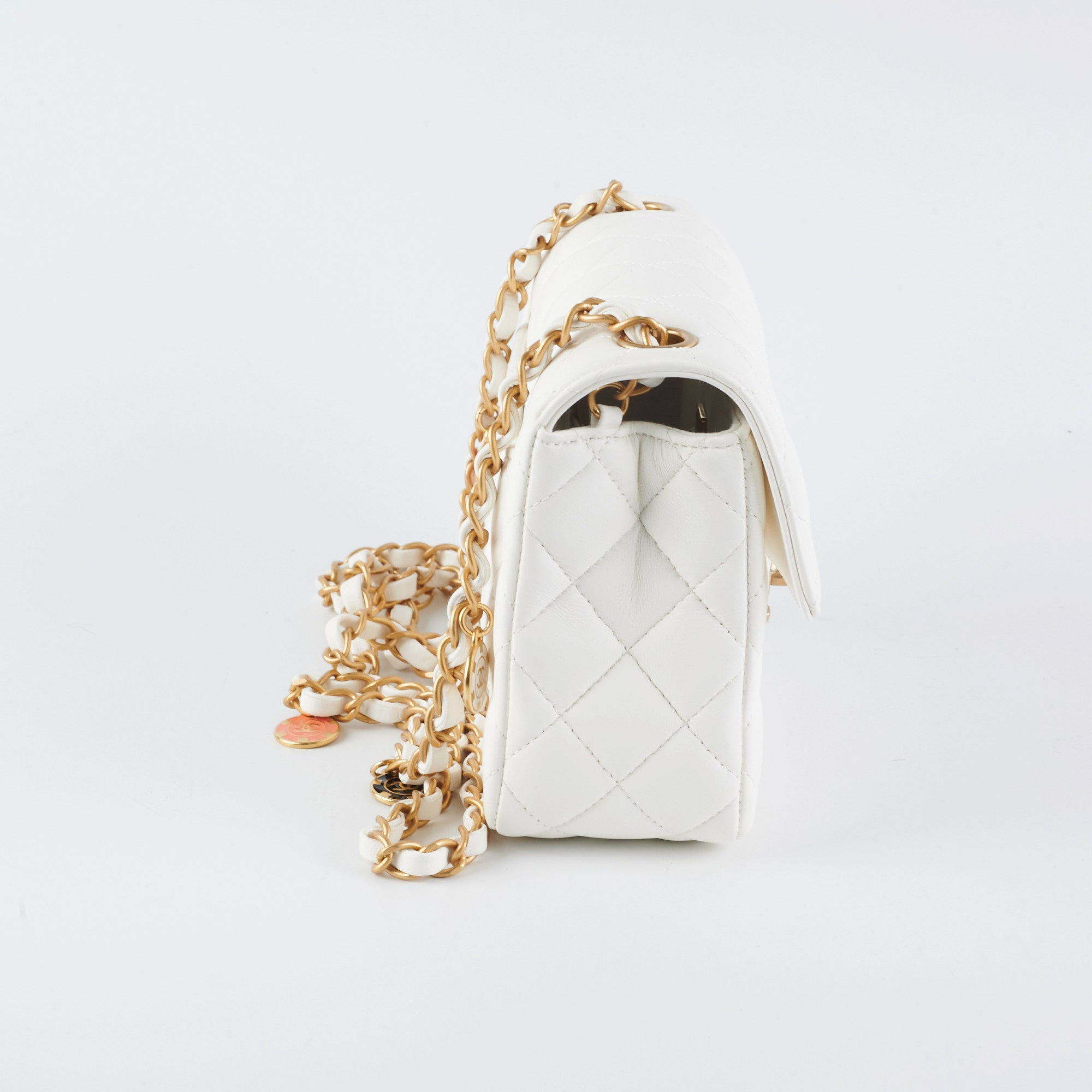 Chanel Classic Flap Bag in White - Luxury Designer Handbag for Women | Perfect for Parties, Weddings & Everyday Elegance