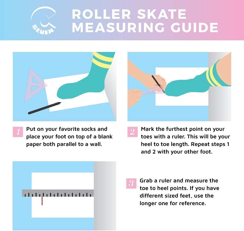 C7 Skates for Girls & Adults - Cute Roller Skates for Outdoor Fun