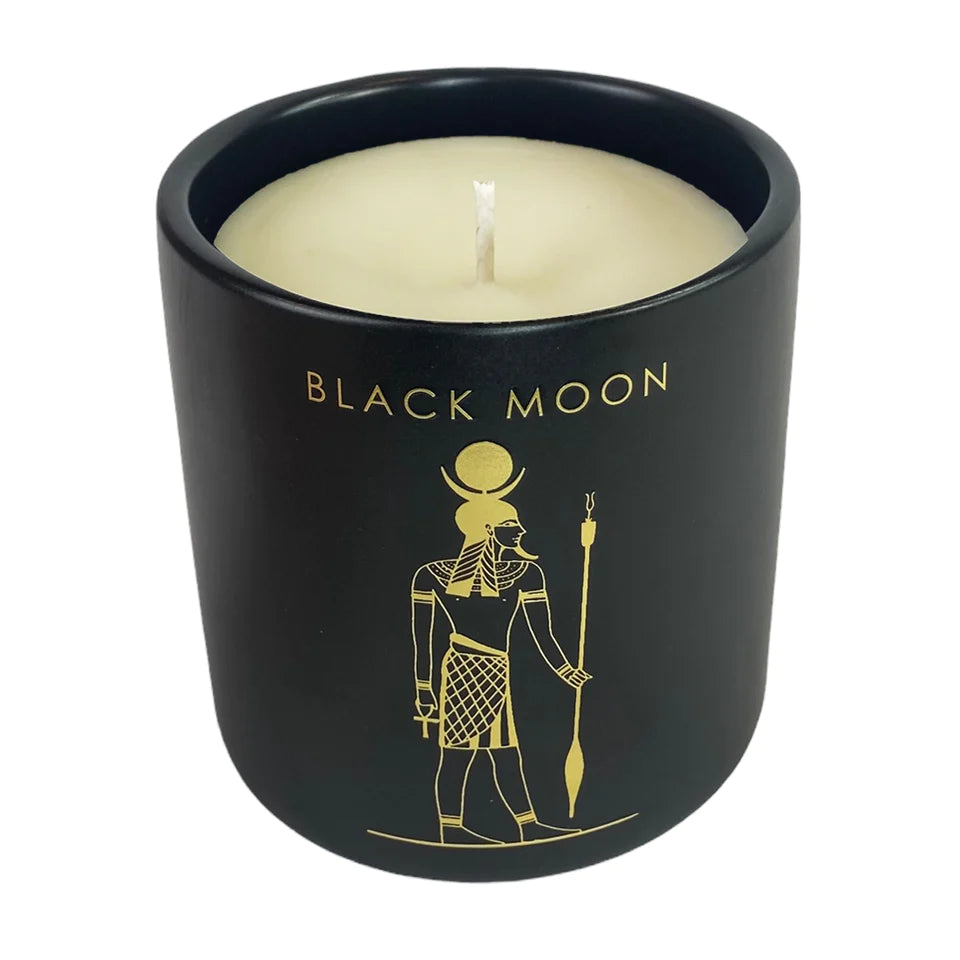 Black Moon Potion Ceramic Candle - Handmade Aromatherapy Soy Wax Candle for Home Decor, Meditation & Relaxation | Perfect for Bedroom, Bathroom & Gift Giving