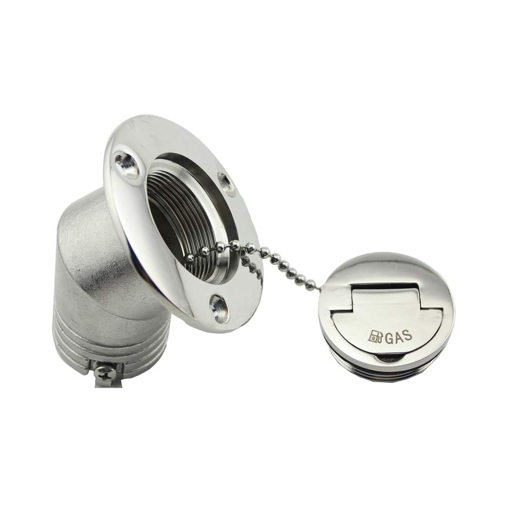 316 Stainless Steel Boat Fuel Cap - Keyless Marine Deck Filler for Yachts & Boats