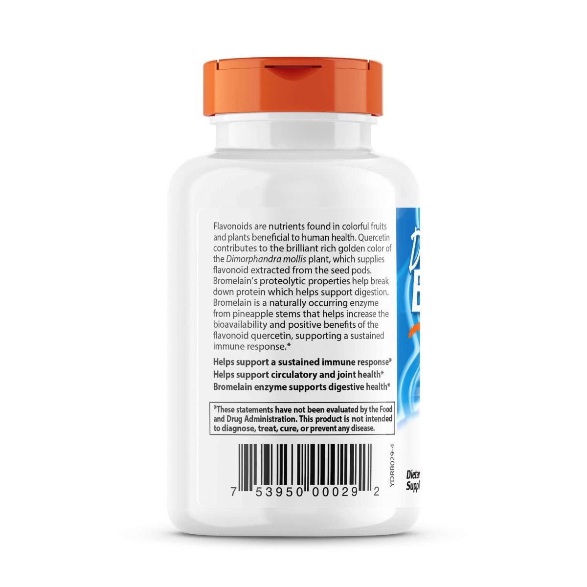 Doctor's Best Quercetin Bromelain 180 Veggie Capsules - Immune Support Supplement with Antioxidant Properties for Allergy Relief & Respiratory Health | Vegetarian, Non-GMO | Ideal for Seasonal Wellness & Active Lifestyle