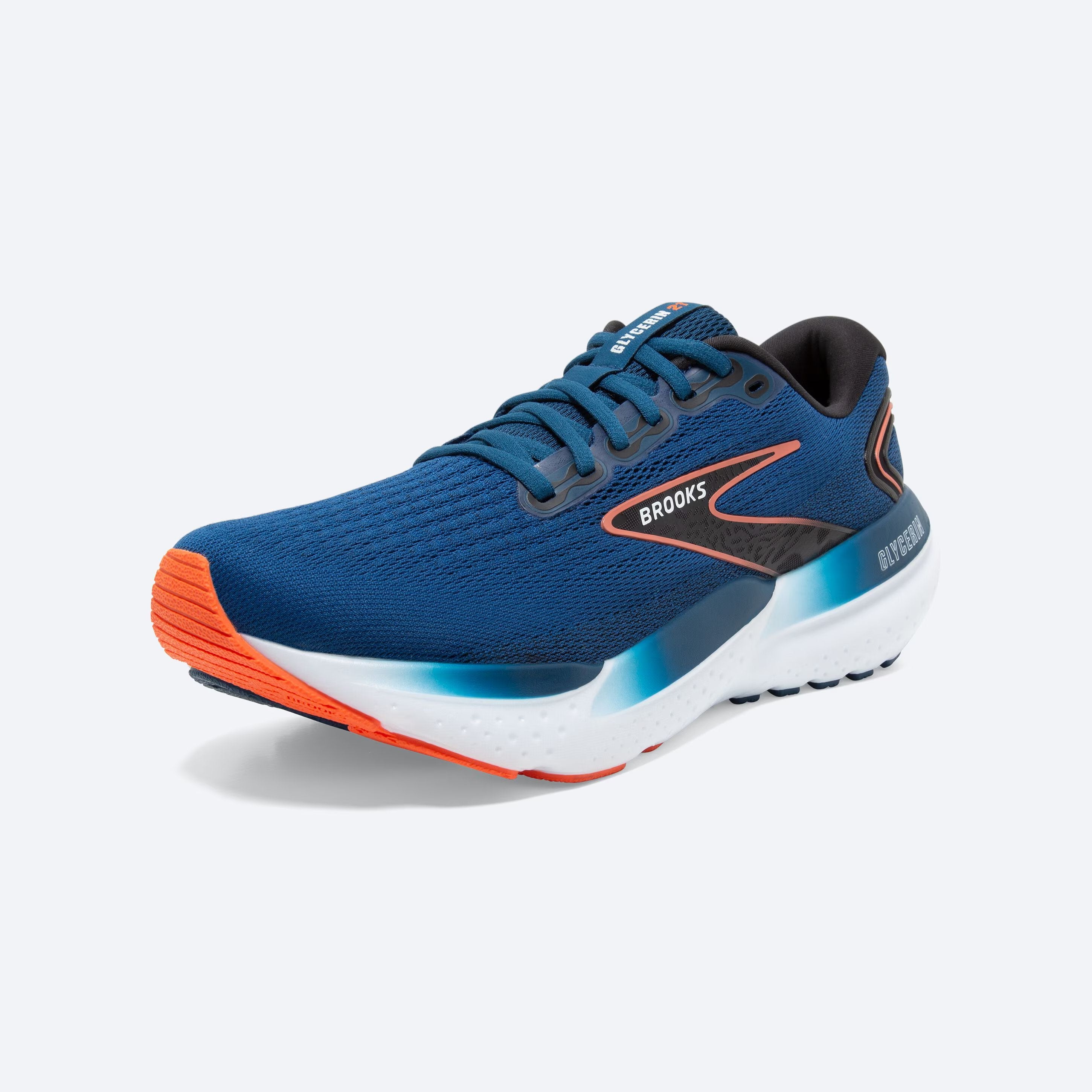 Brooks Glycerin 21 Running Shoes for Men - Premium Cushioned Road Running Sneakers - Perfect for Marathon Training, Jogging & Gym Workouts