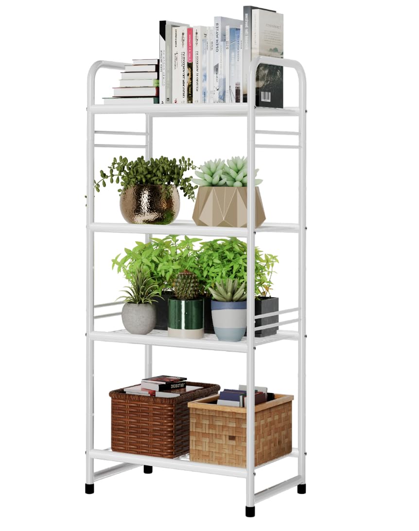 4-Tier Heavy Duty Metal Storage Shelves - 17.7