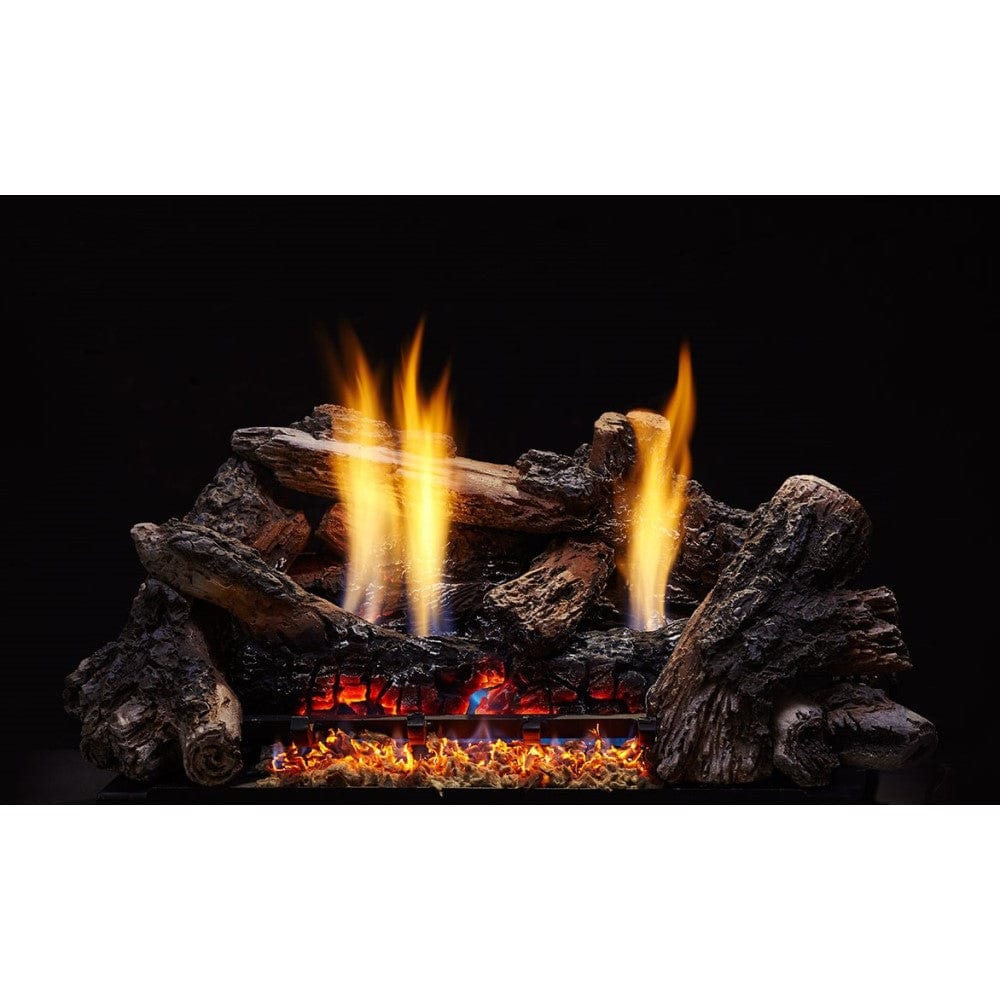 Monessen 24-Inch Glow Getter Burner Log Set - Realistic Fireplace Decoration for Home & Outdoor Use