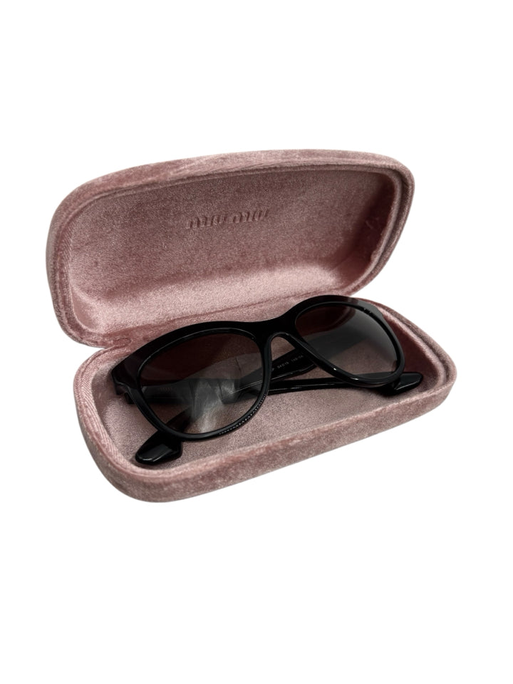 Miu Miu Crystal Rock SMU 10P Black Sunglasses for Women - Luxury Designer Shades with UV Protection - Perfect for Beach, Driving & Fashion Outfits