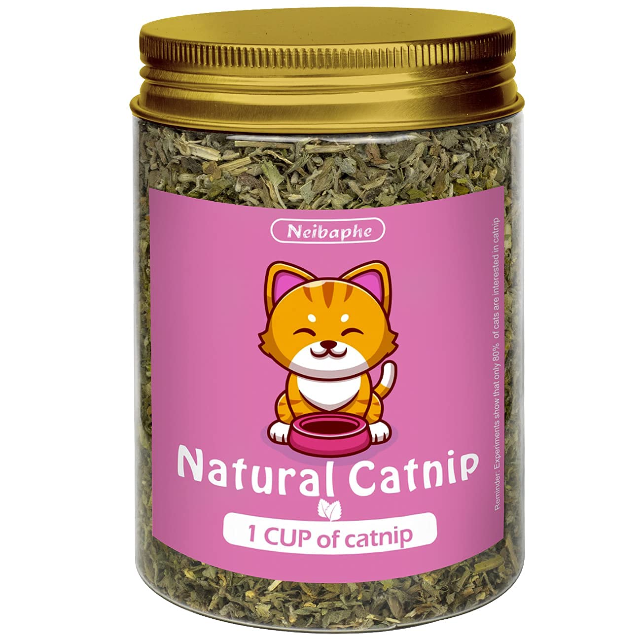Premium Organic Catnip Leaves for Cats - 1 Cup - Stimulates Play & Relaxation - Great for Toys, Training & Stress Relief