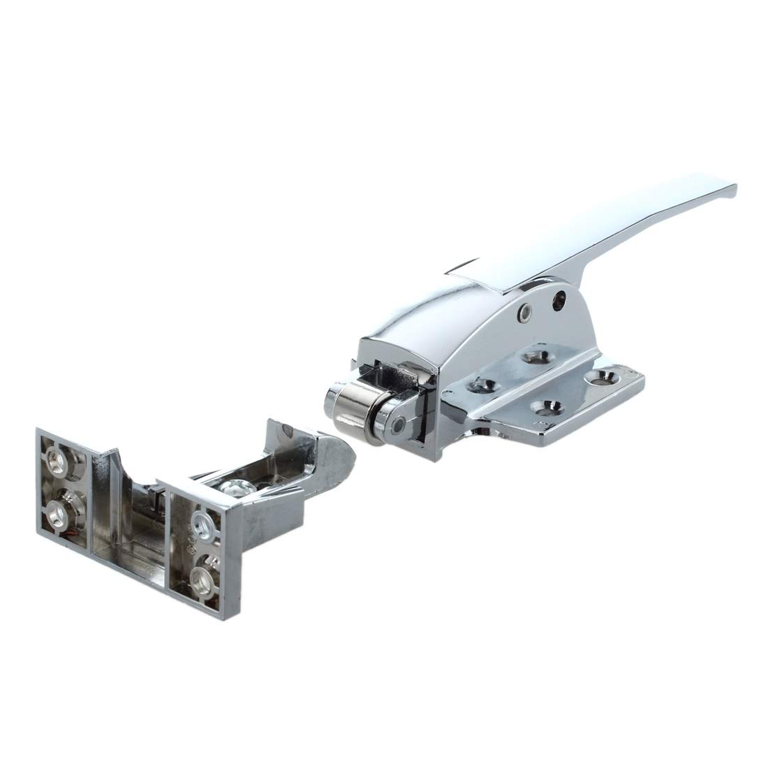 Stainless Steel Spring Loaded Freezer Door Handle Latch - Heavy Duty Walk-in Cooler Replacement Part for Commercial Refrigerators & Cold Storage Rooms