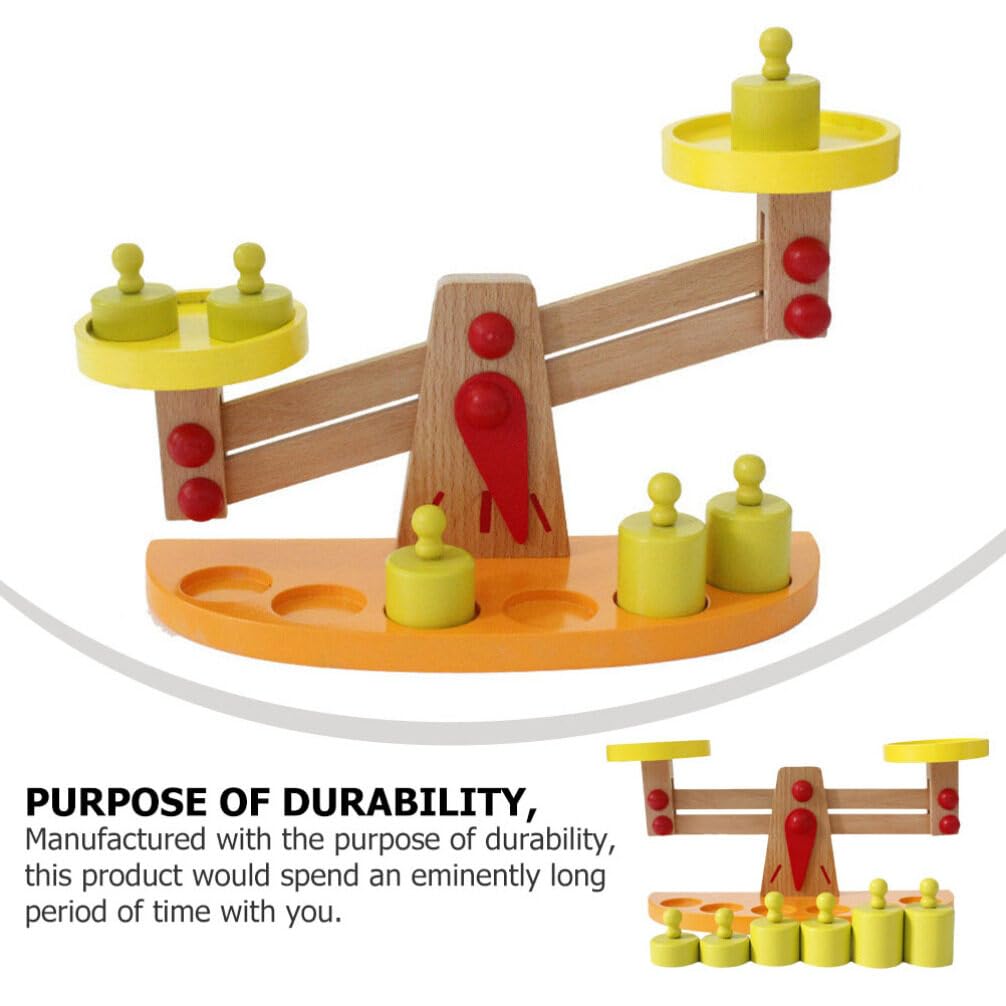 Wooden Balance Scale Toy for Toddlers - Kidcraft Educational Math Playset, Creative Assembled Learning Toy for Kids | Perfect for Homeschooling & Early Childhood Development