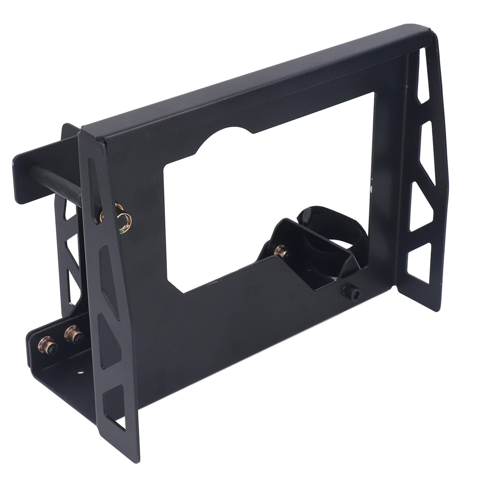 Electric Planer Stand - Heavy Duty Steel Flip Support Shelf for Hand Planers, Compact Black Matte Finish, Stable DIY Woodworking Tool for Smoothing & Shaping Wood (Workshop, Carpentry, Home Improvement Projects)